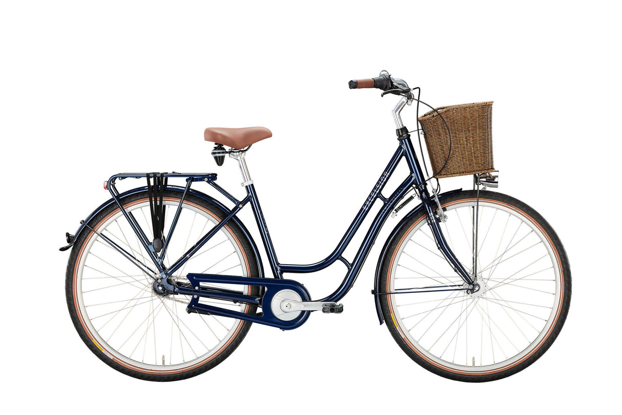 Vélo de ville Excelsior cygne-rétro alu mod. 24 vélos exce.swan-retro alu 28 53 tour 3sp bleu foncé