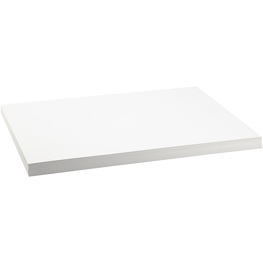 Carton coloré Creativ company, a2, feuille 420x594 mm, 250 gr, blanc, 100 feuilles 1 boîte