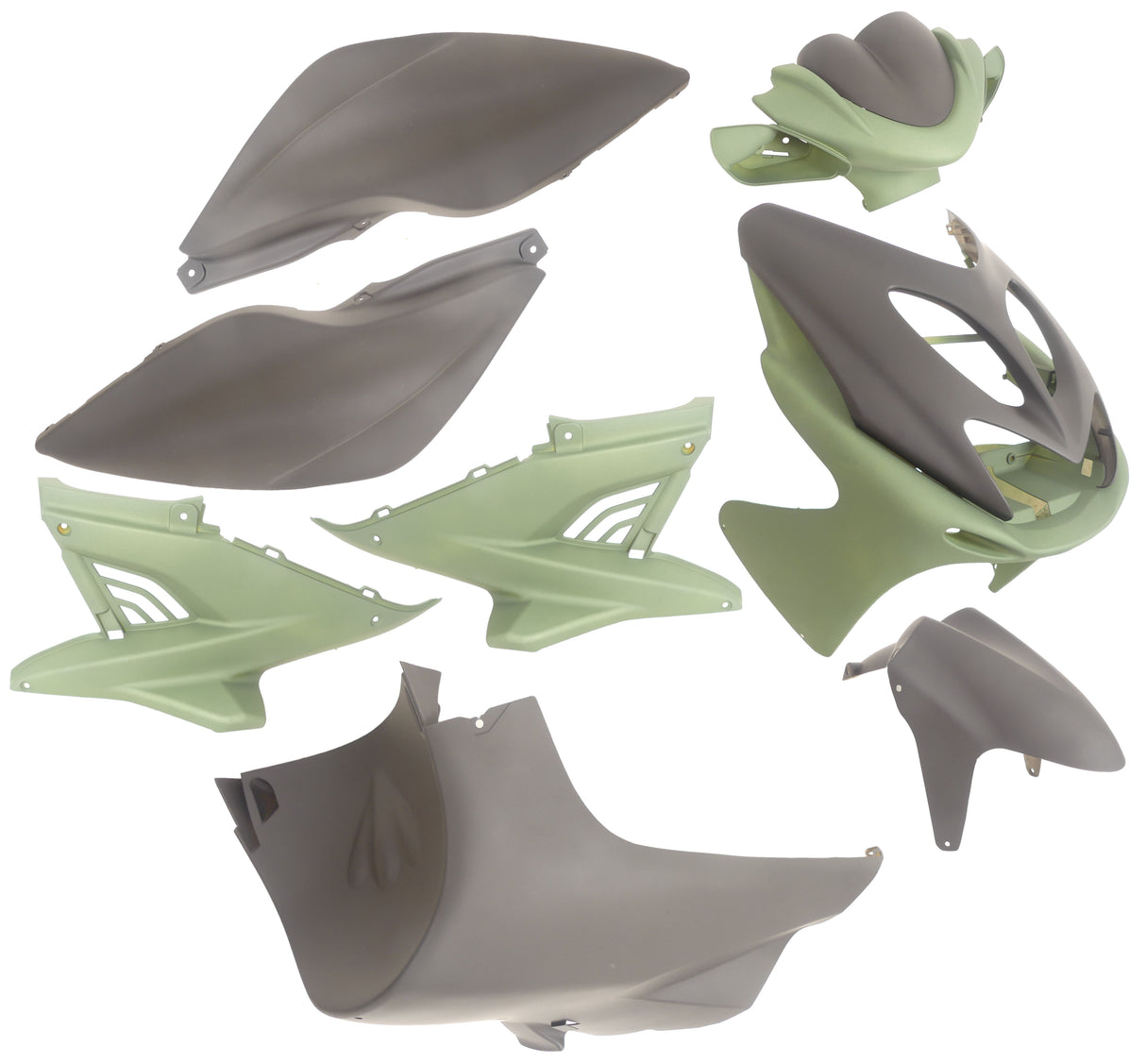 Edge Placeet 10 -Cice Yamaha Aerox jusqu'à l'année de construction 2014 - Matt Black Matte Green