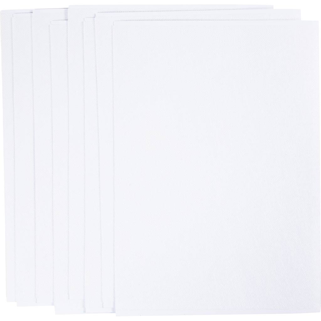 Creativ company feuilles de broderie solubles dans l'eau, a5, feuille 148,5x210 mm, blanc, 24 feuilles 1 boîte