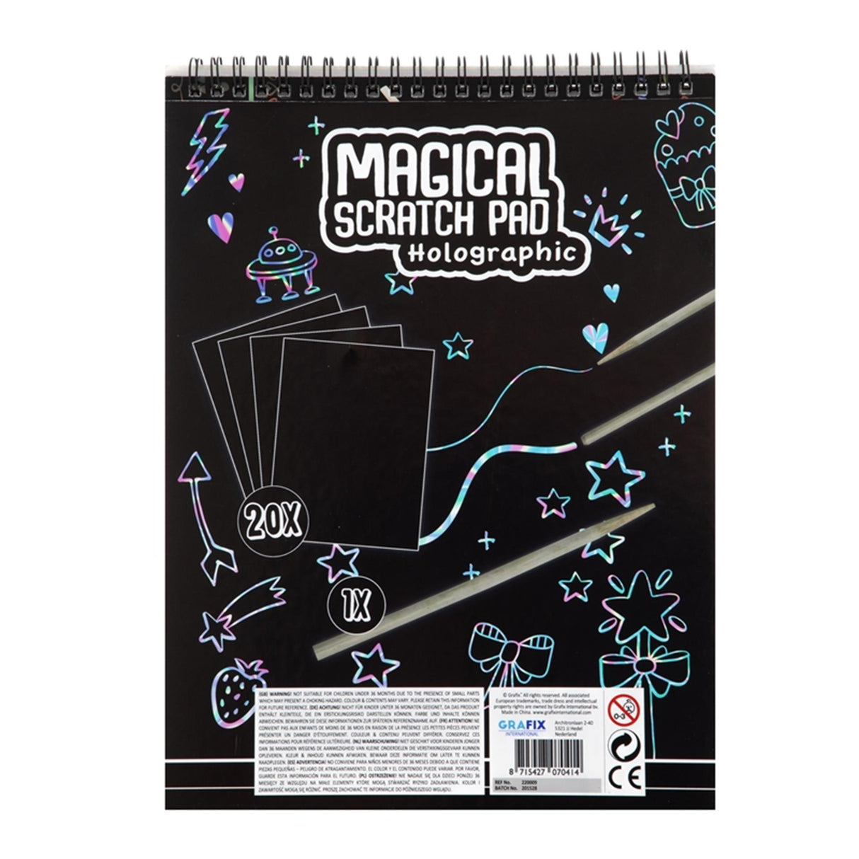 Bloc à gratter magique A4