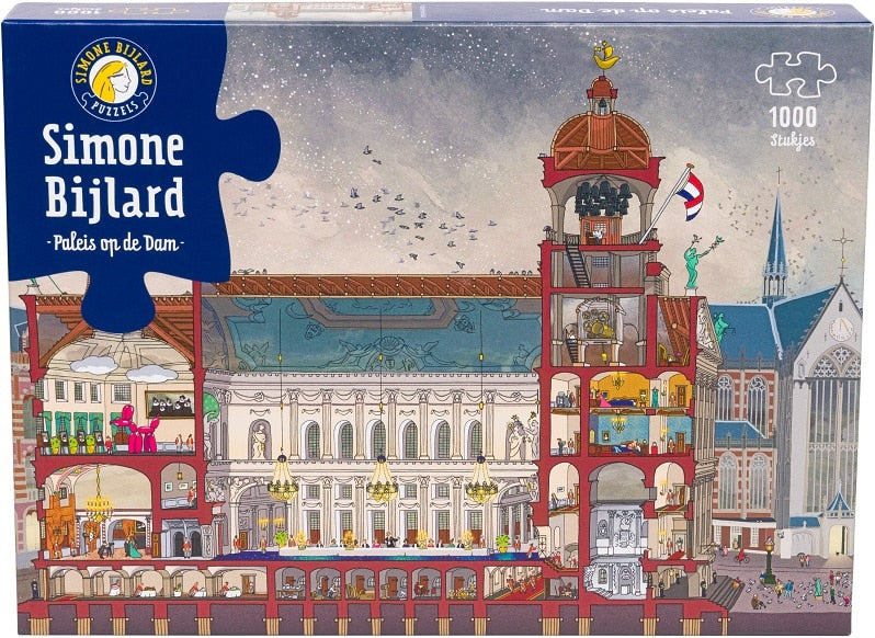 Puzzles Simone Bijlard Puzzle Simone Bijlard - Palais sur la place du Dam - 1000 pièces