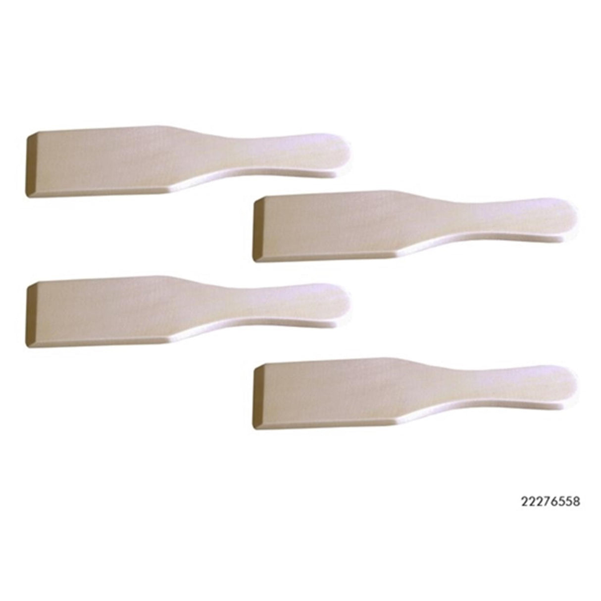 Spatules gourmandes en bois No Brand 4 pièces