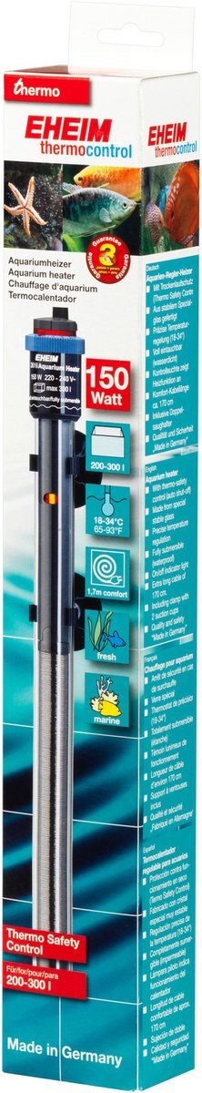 Chauffage chasseur Eheim - 150w - 200-300 l