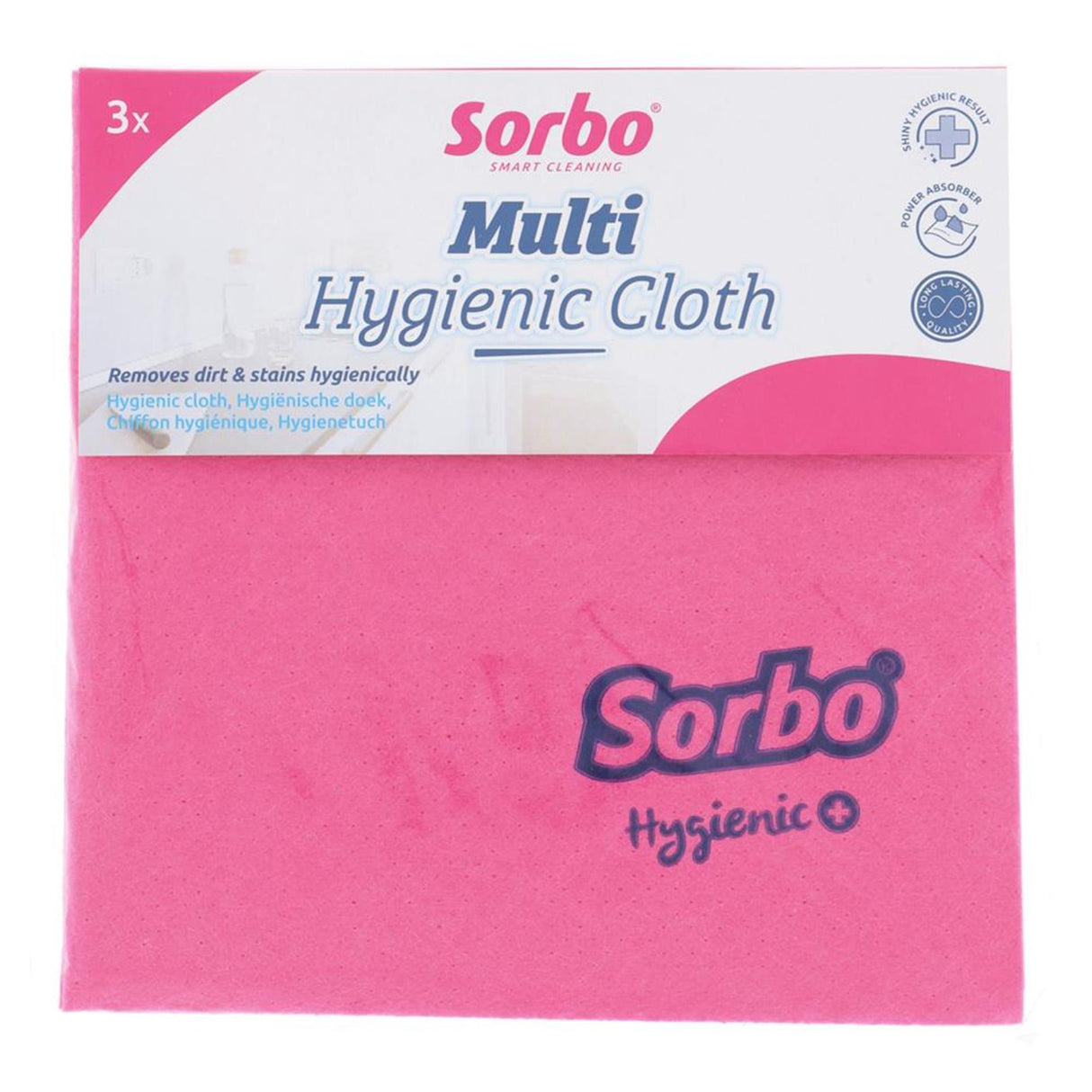 Lingettes ménagères Sorbo hygiénique+ lot de 3