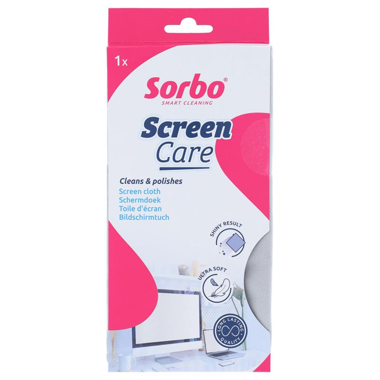 Chiffon brillant d'entretien pour écran Sorbo