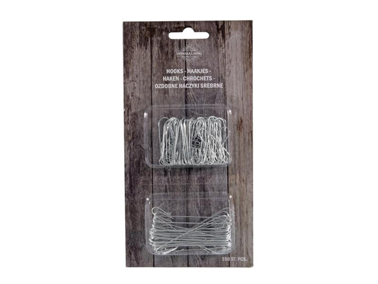 Svenska Living Crochets pour boules de Noël en métal, lot de 150 crochets