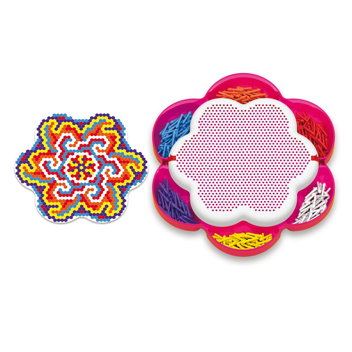 Quercetti Pixel Art Mandala, 1200 broches