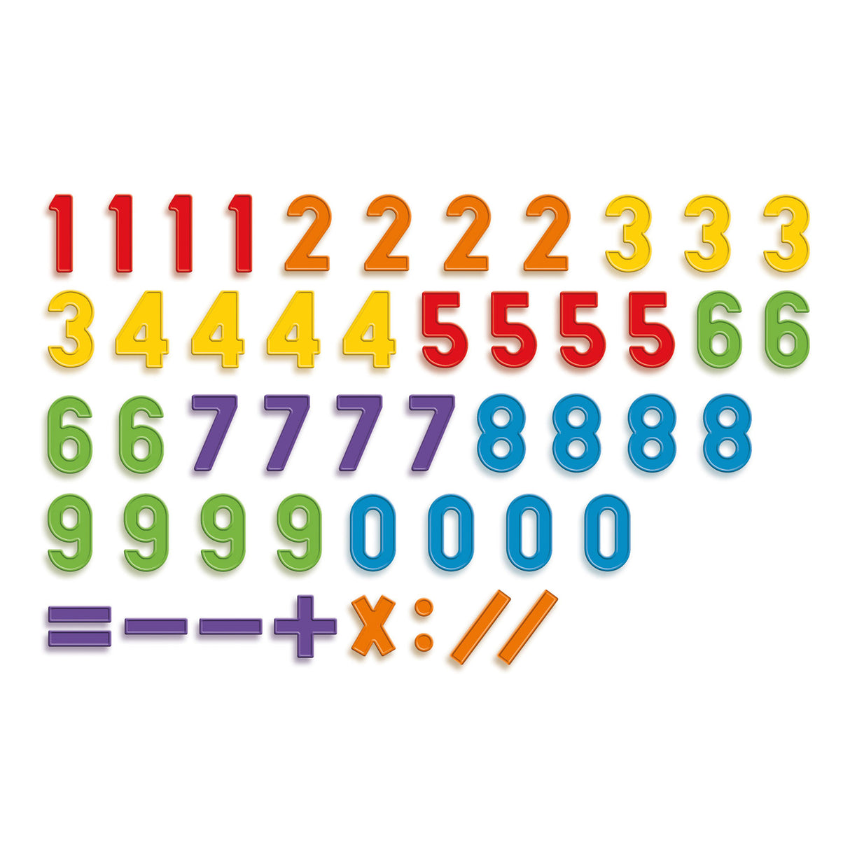 Tableau magnétique Quercetti incl. aimants numérotés, 53 pcs.