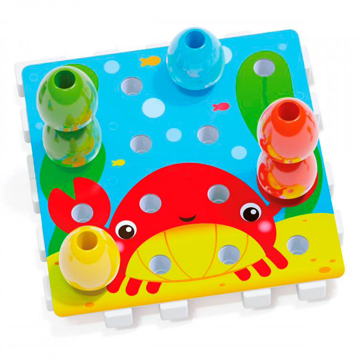 Quercetti jeu d'empilage jumbo peggy junior carton 24 pièces