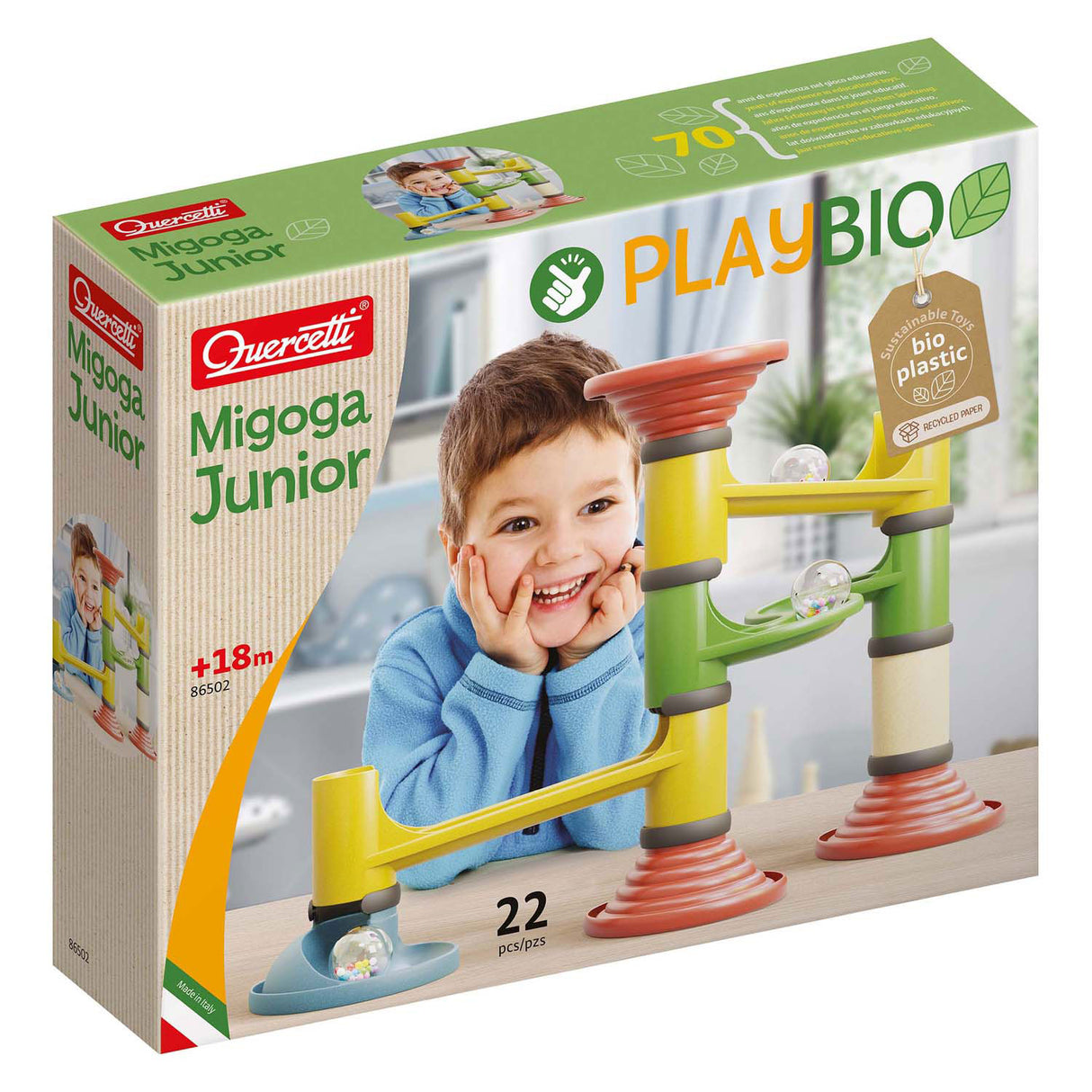 Piste de billes Quercetti playbio junior