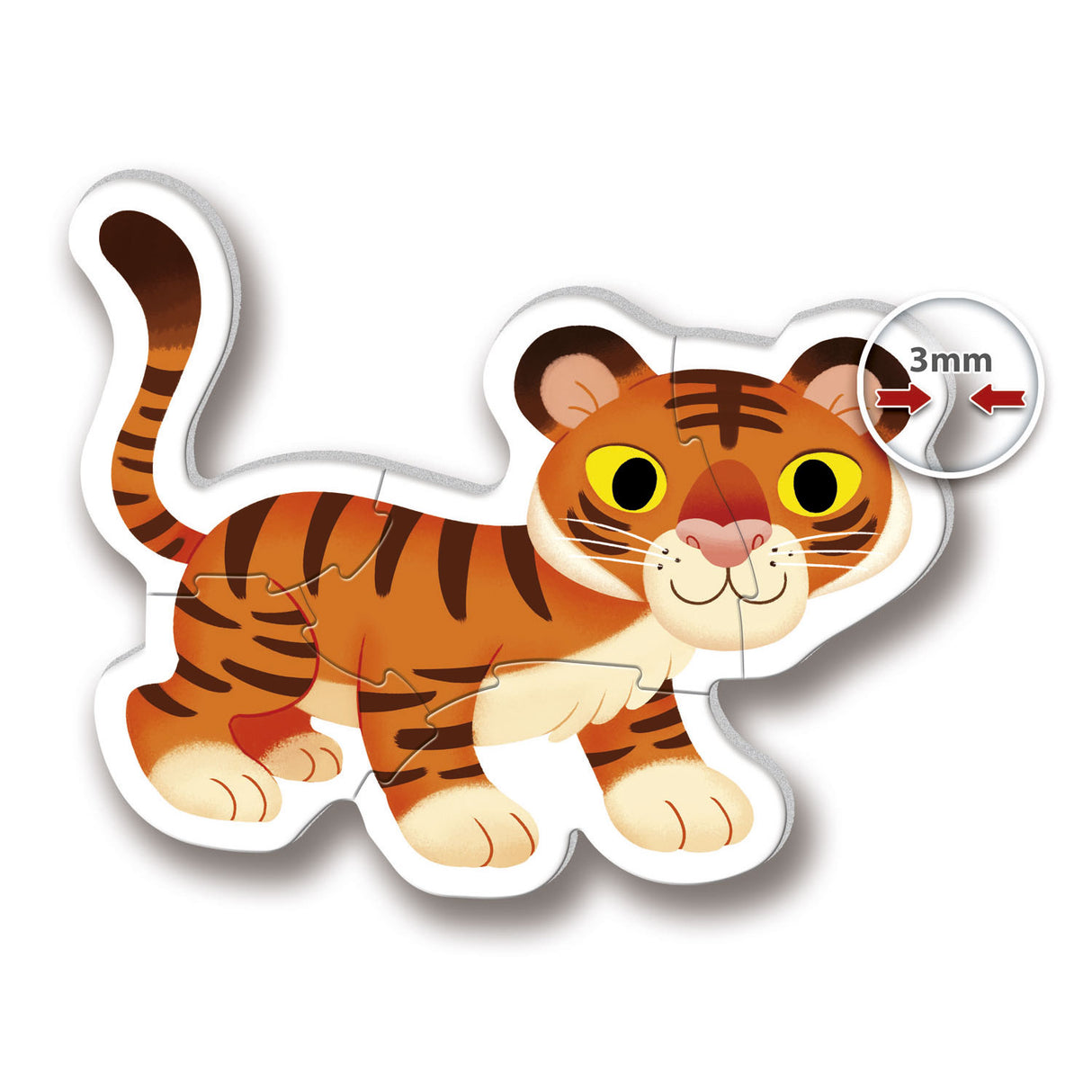 Clementoni Puzzle Mes premiers pièces d'animaux sauvages 2, 3, 4, 5