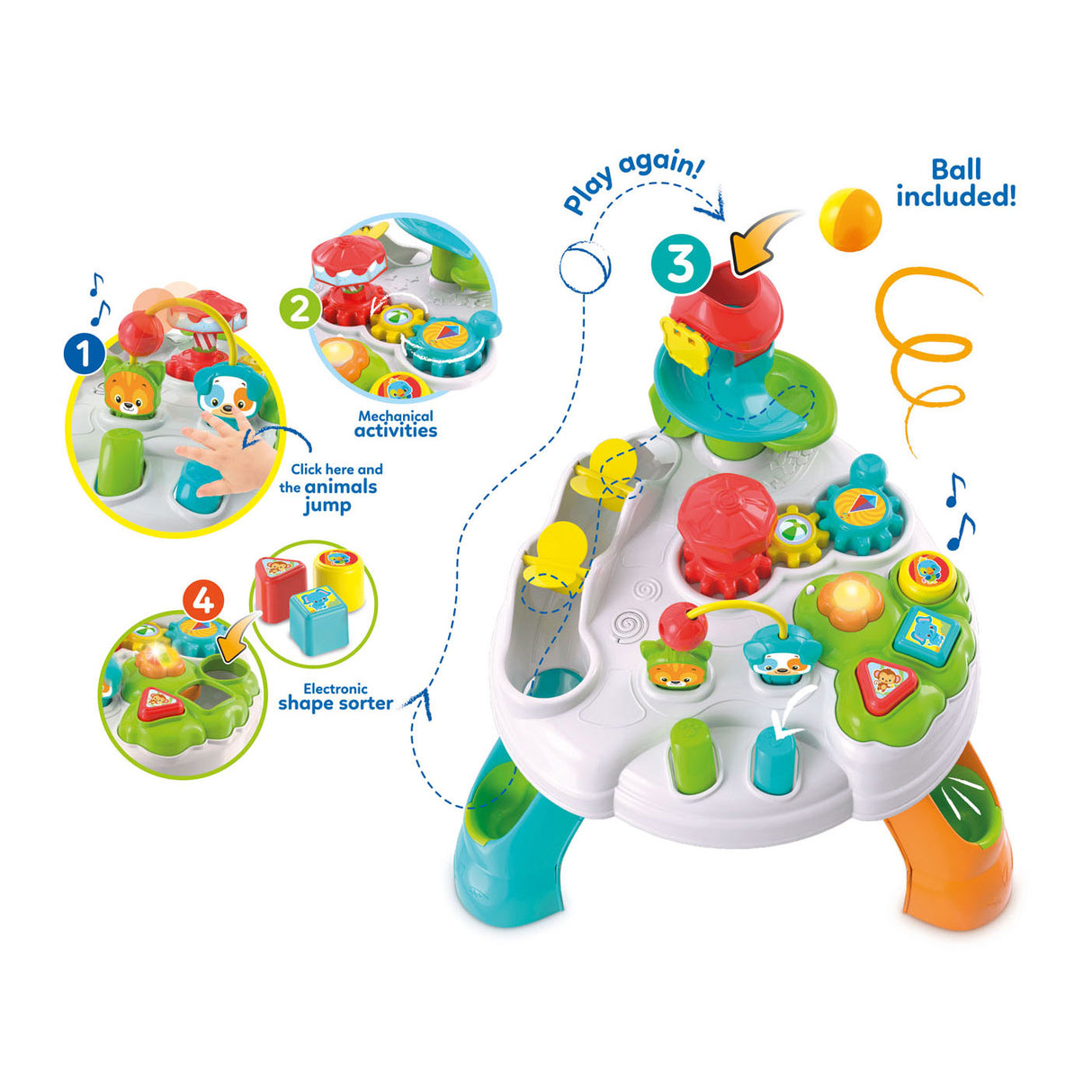 Clementoni bébé - table d'activités interactive
