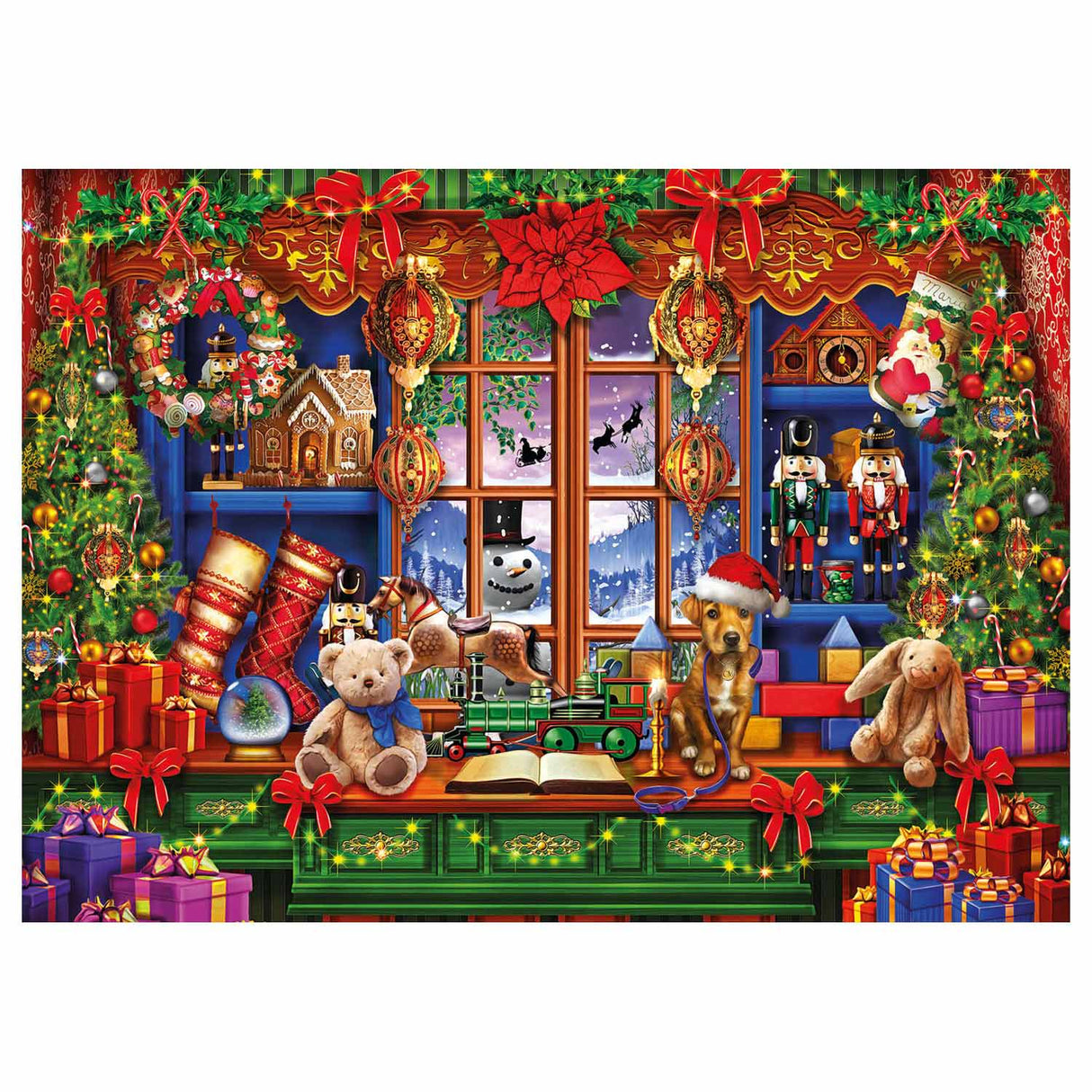 Clementoni Puzzle Magasin de jouets de Noël, 1000 pcs.