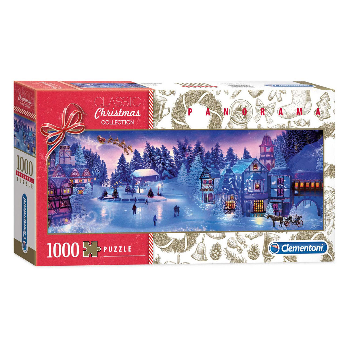 Clementoni Panorama Puzzle Noël, 1000 pcs.
