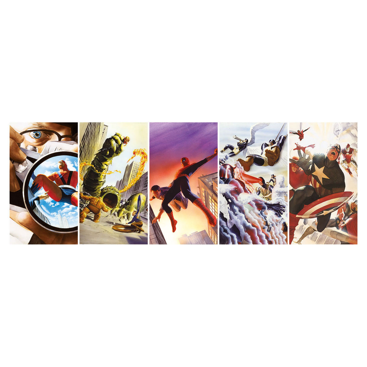 Clementoni Panorama Puzzle Marvel Superheroes, 1000st.