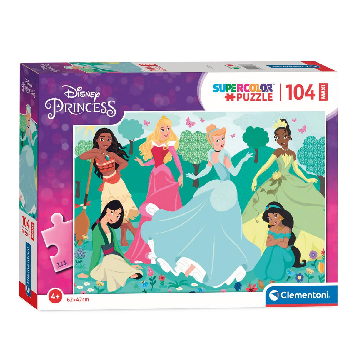 Clementoni maxi puzzle princesse disney, 104 pièces.