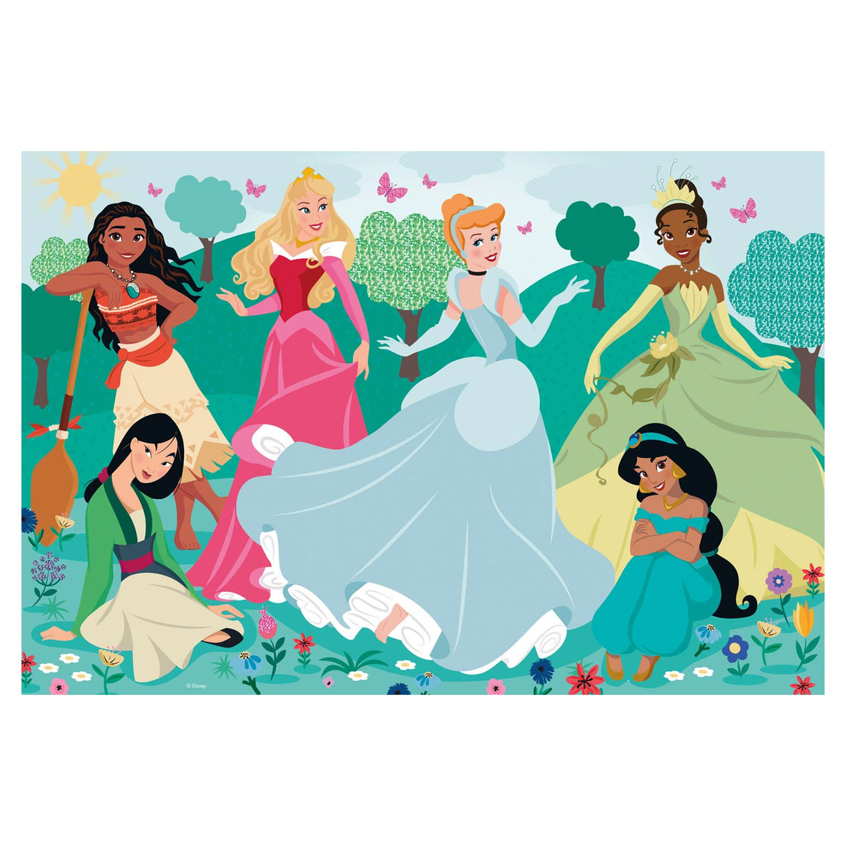Clementoni maxi puzzle princesse disney, 104 pièces.