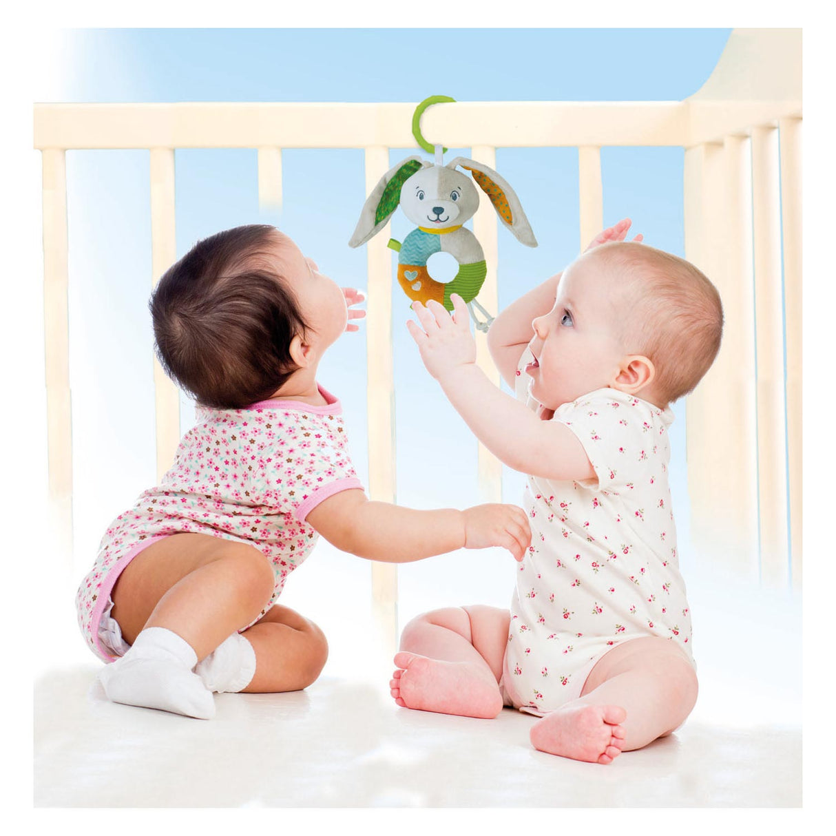 Clementoni baby - peluche hochet lapin