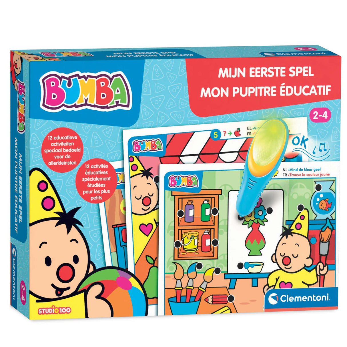 Clementoni education - bumba mon premier quiz - jouets éducatifs 2-4 ans - stylo interactif