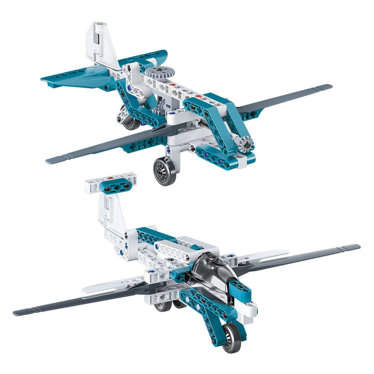 Clementoni jeu scientifique mécanique - avions et hélicoptères - jouets de construction - à partir de 8 ans