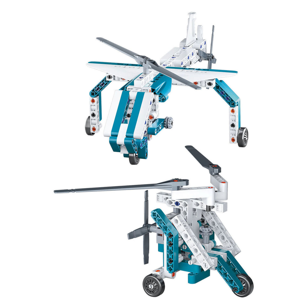 Clementoni jeu scientifique mécanique - avions et hélicoptères - jouets de construction - à partir de 8 ans
