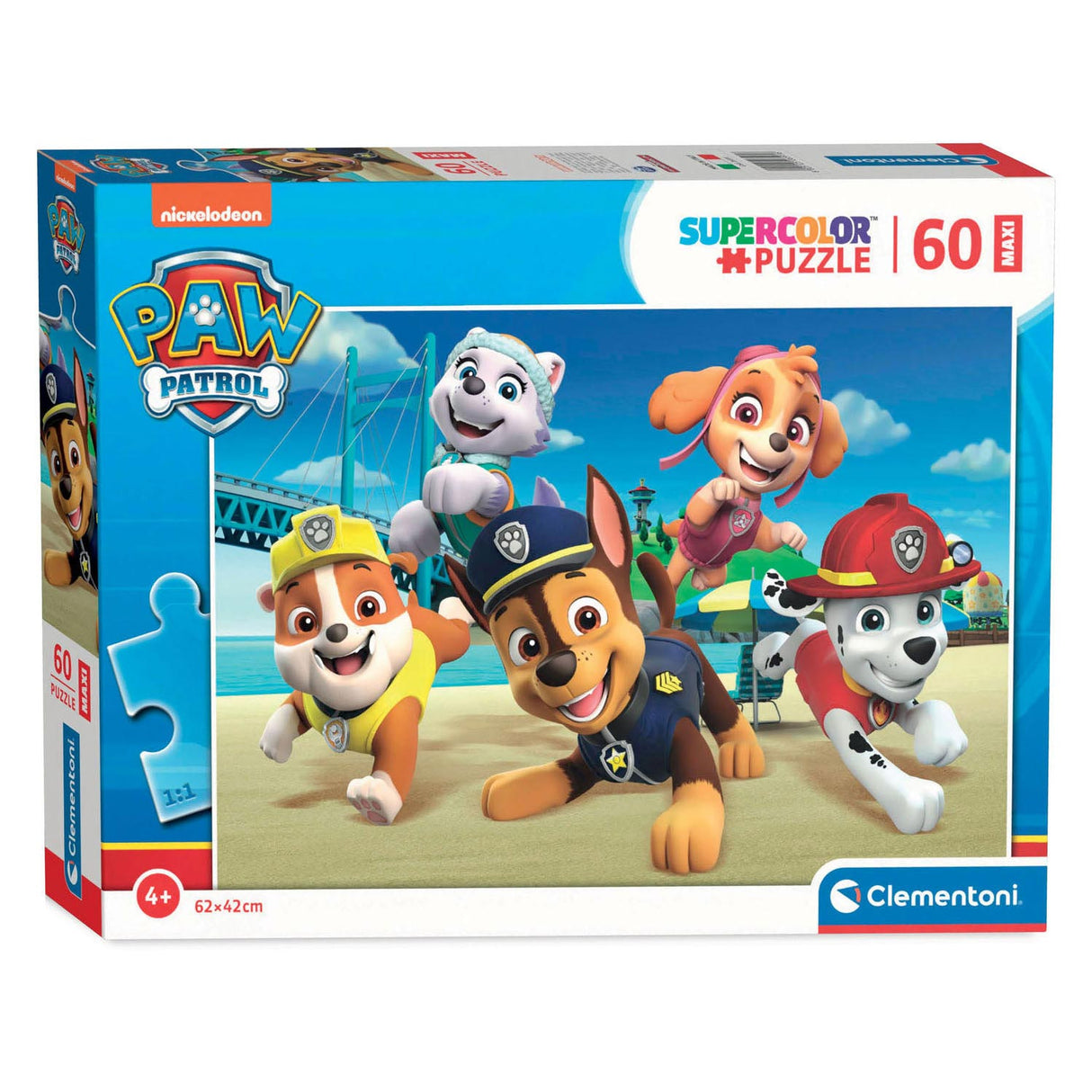 Clementoni maxi puzzle patte patrouille, 60 pcs.