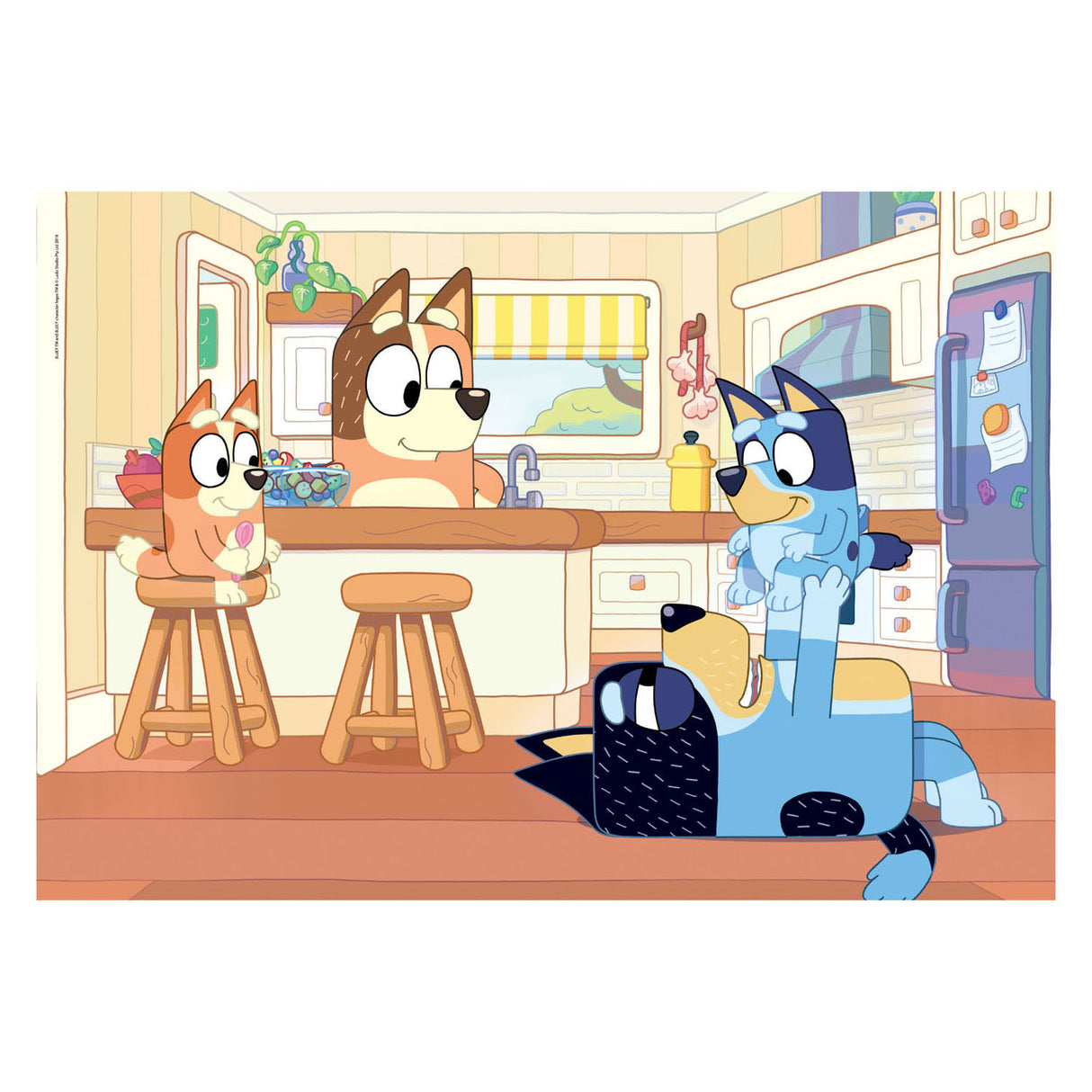 Clementoni - puzzle - 104 pièces - bluey - puzzle pour enfants - à partir de 6 ans