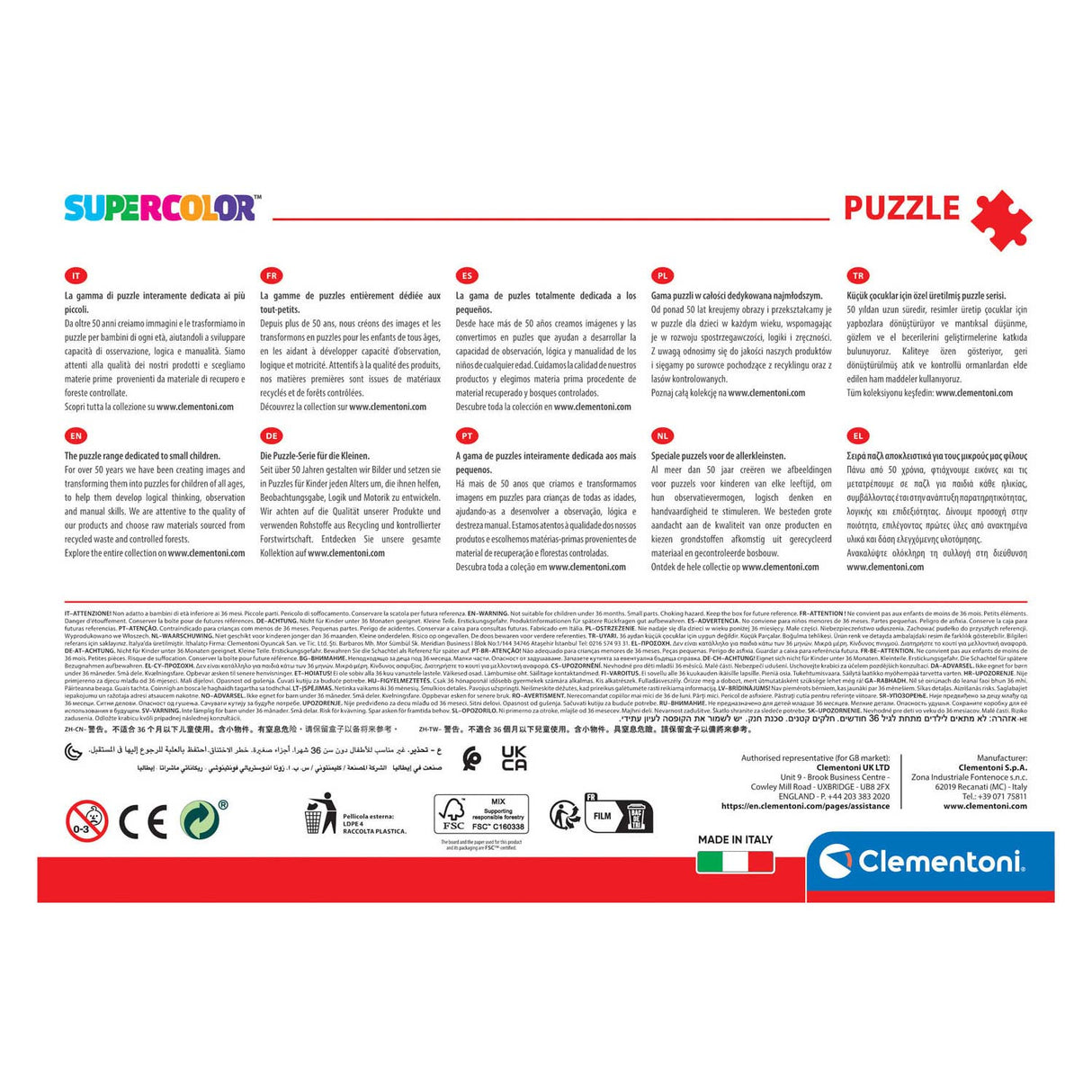 Clementoni - puzzle - 104 pièces - bluey - puzzle pour enfants - à partir de 6 ans