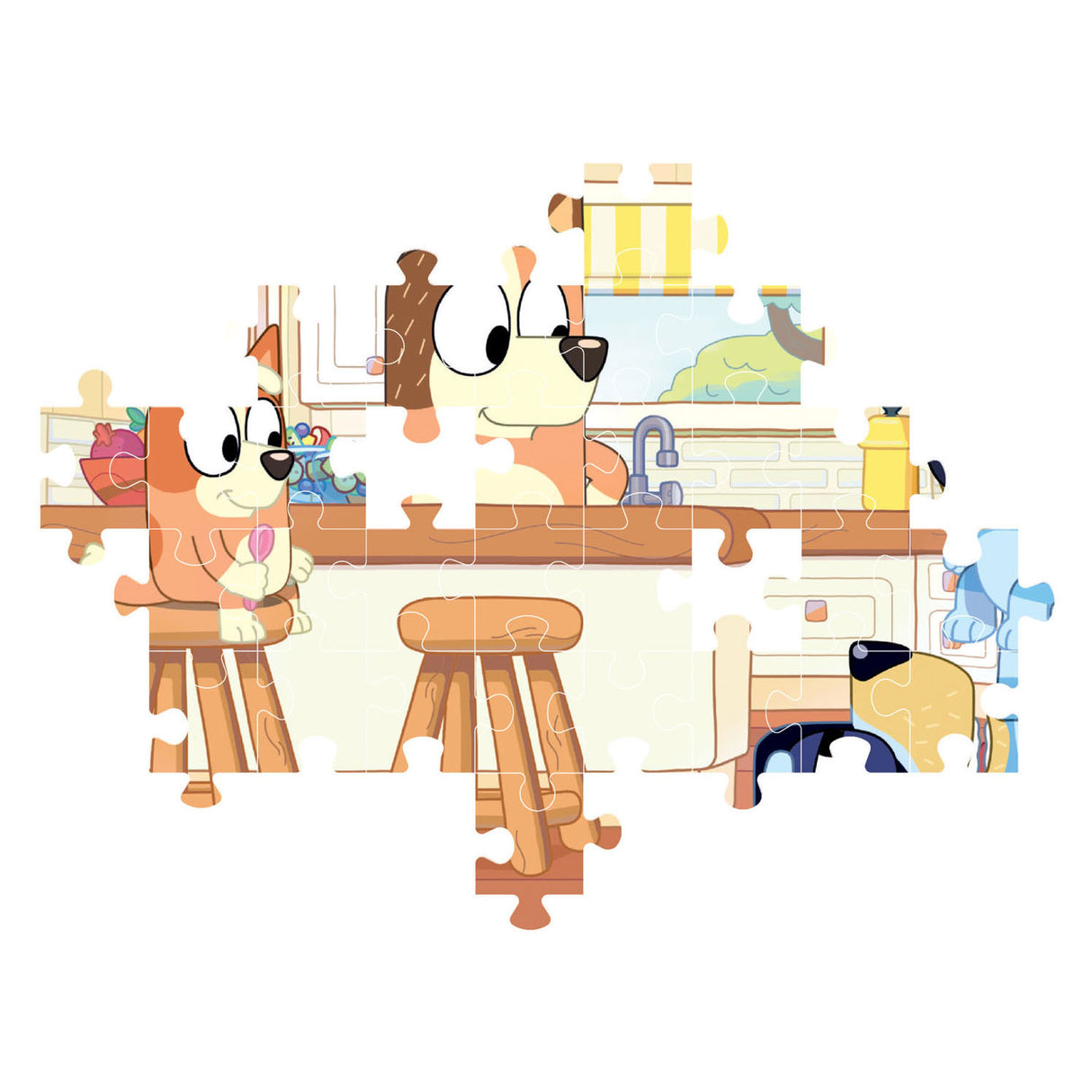 Clementoni - puzzle - 104 pièces - bluey - puzzle pour enfants - à partir de 6 ans