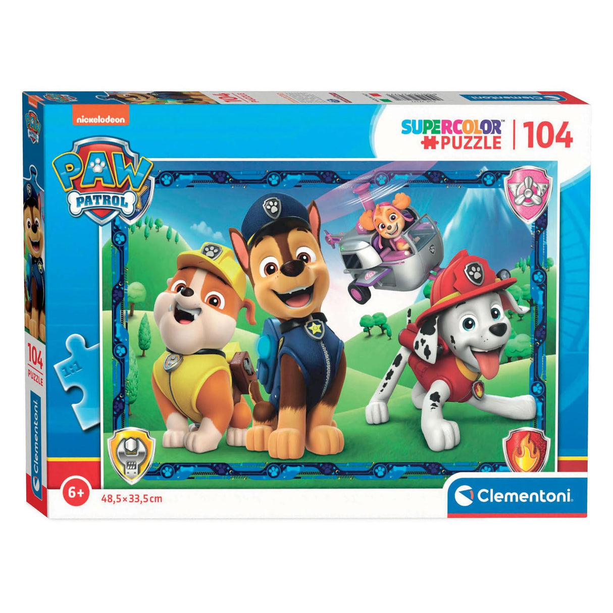 Puzzle Clementoni - Pat' Patrouille, 104 pièces.