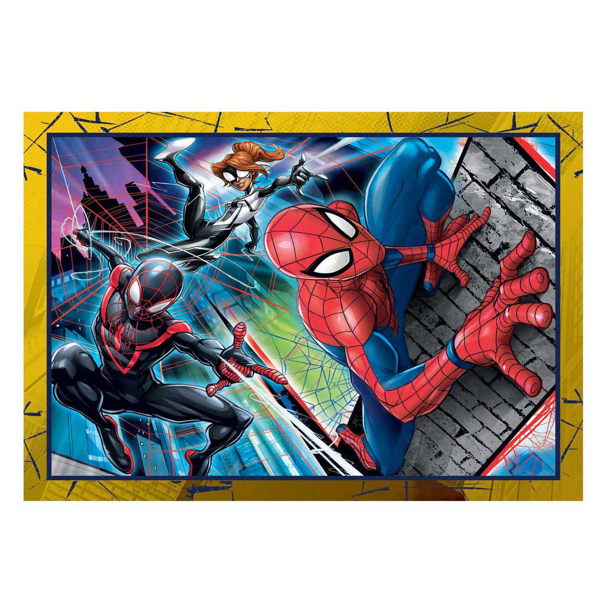 Clementoni puzzles merveille spiderman, 4en1