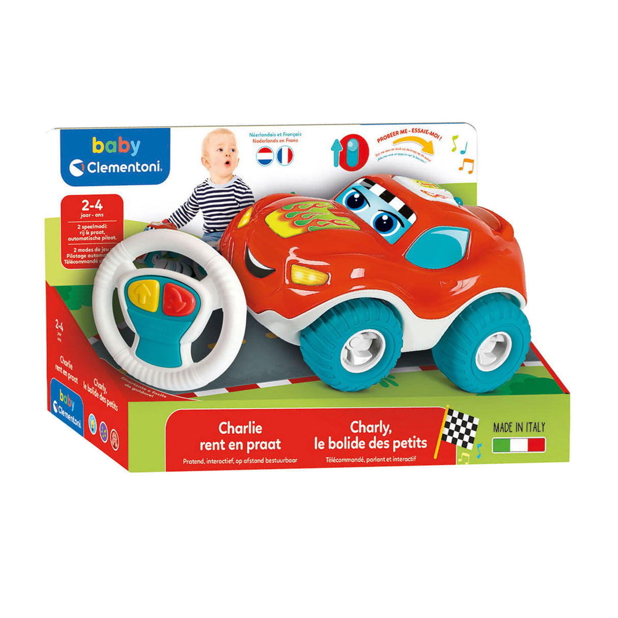Clementoni bébé Charlie conduisant une voiture