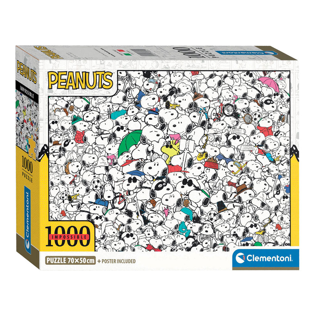 Clementoni - puzzle - 1000 pièces - cacahuètes impossibles - puzzle pour adultes