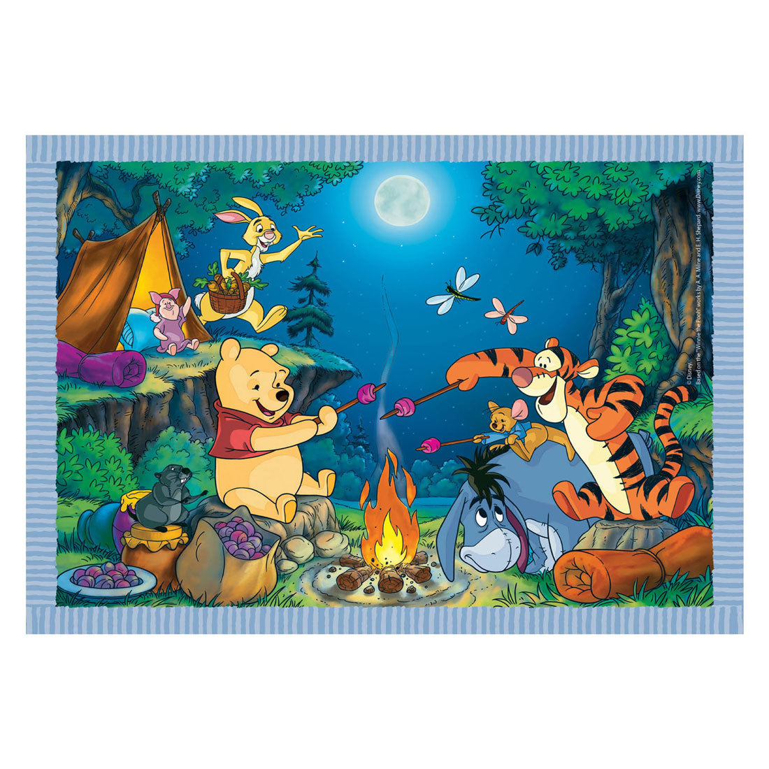 Clementoni puzzle couleur disney winnie l'ourson, 4en1