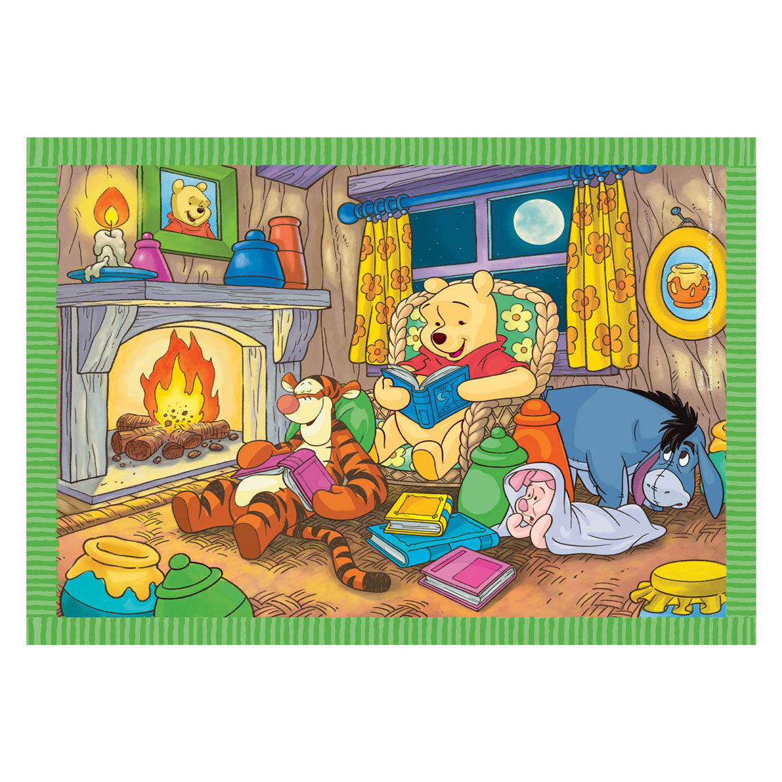 Clementoni puzzle couleur disney winnie l'ourson, 4en1