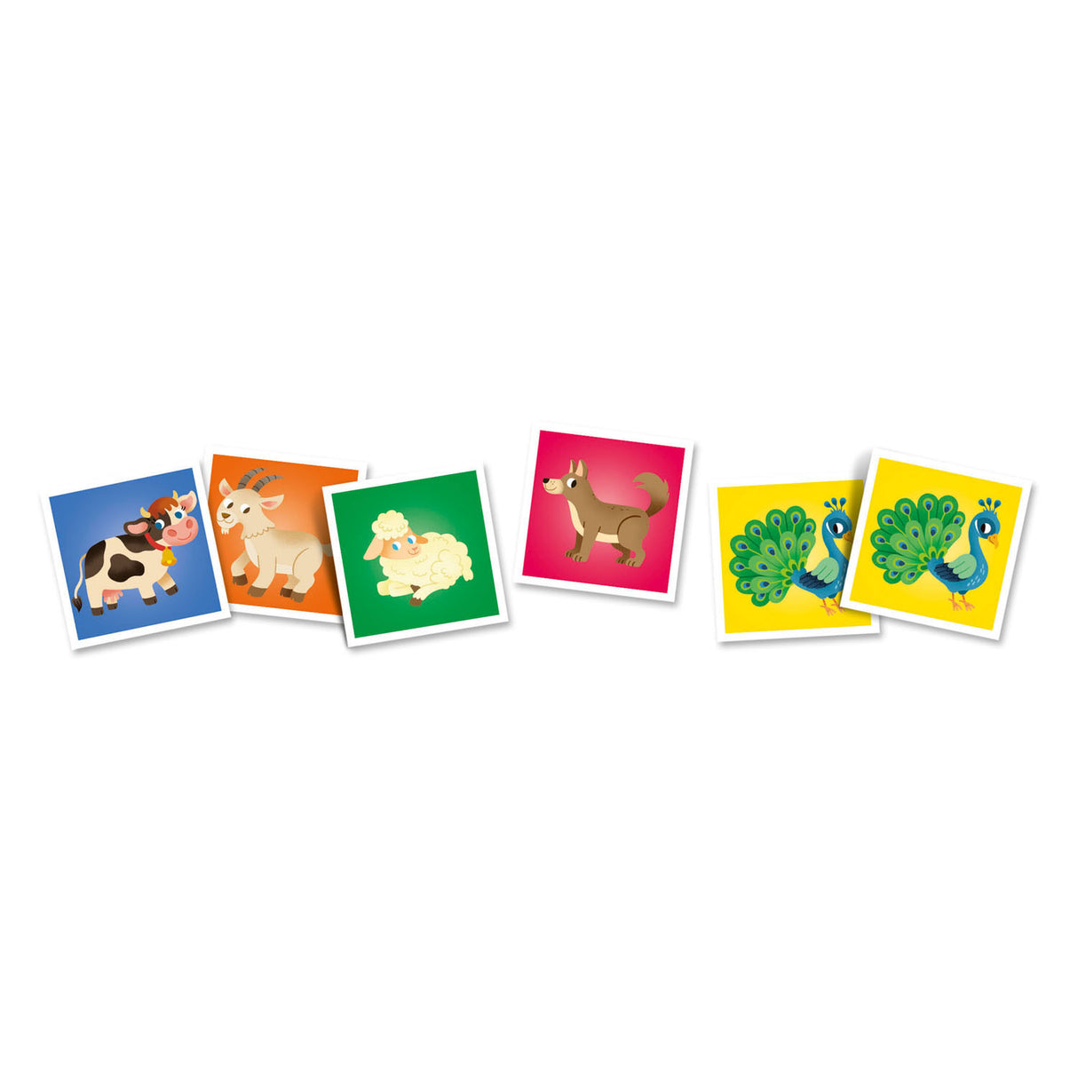 Clementoni - mémoire pour enfants - animaux de la ferme - 48 cartes - jeu de mémoire - jouets éducatifs - à partir de 4 ans