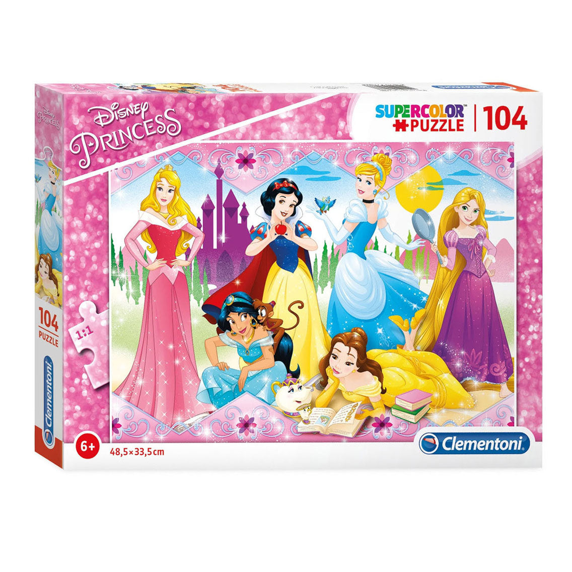 Clementoni Jigsaw Puzzle Super Color Disney Princess, 104st.