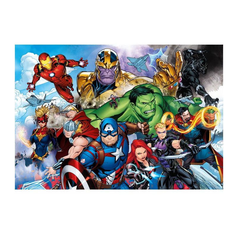 Marvel clementoni puzzle super couleur avengers, 104 pièces.