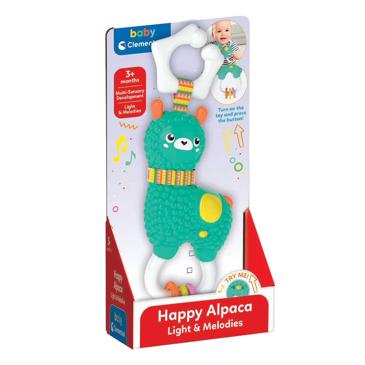 Clementoni bébé alpaga hochet secouer et jouer | 2 pièces