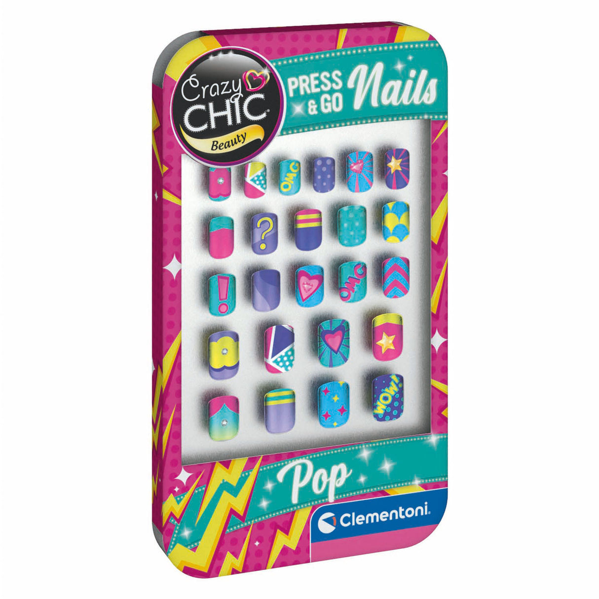 Clementoni crazy chic press go ongles - pop