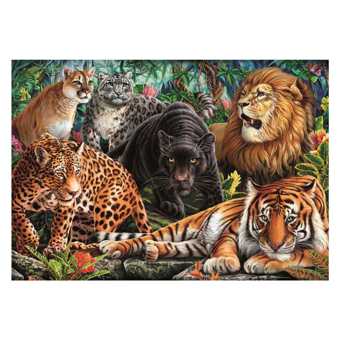 Clementoni puzzle chats sauvages, 500 pcs.
