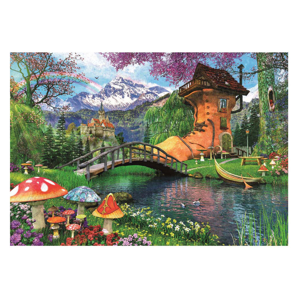 Clementoni puzzle la vieille maison de chaussures, 500 pcs.