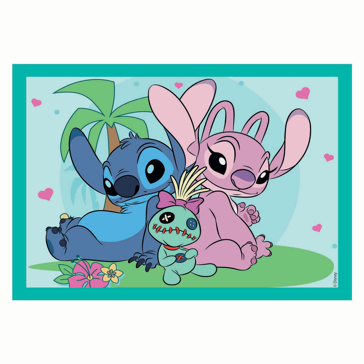 Clementoni puzzle super couleur 4 en 1 point