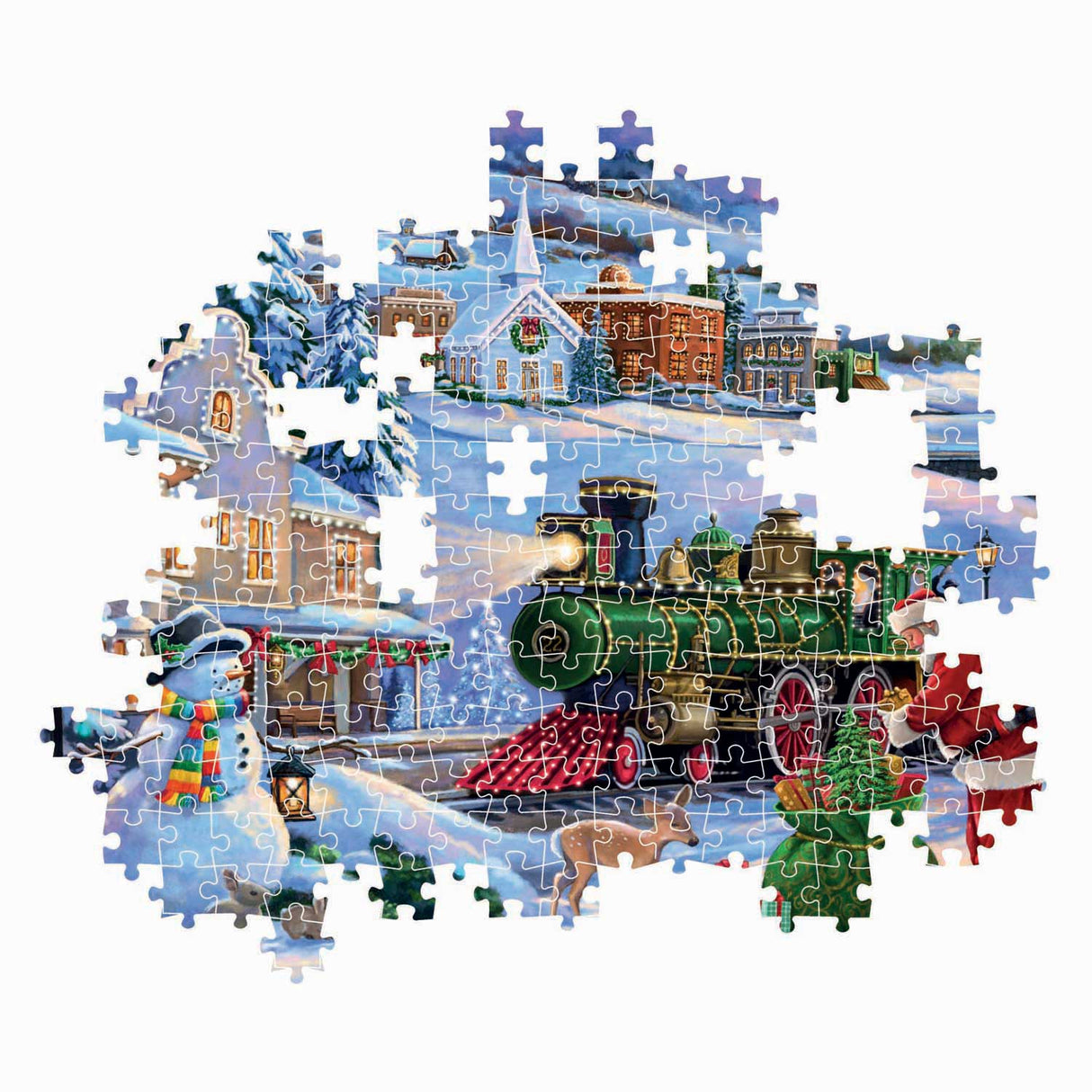 Clementoni puzzle Train de Noël - 500 pcs.