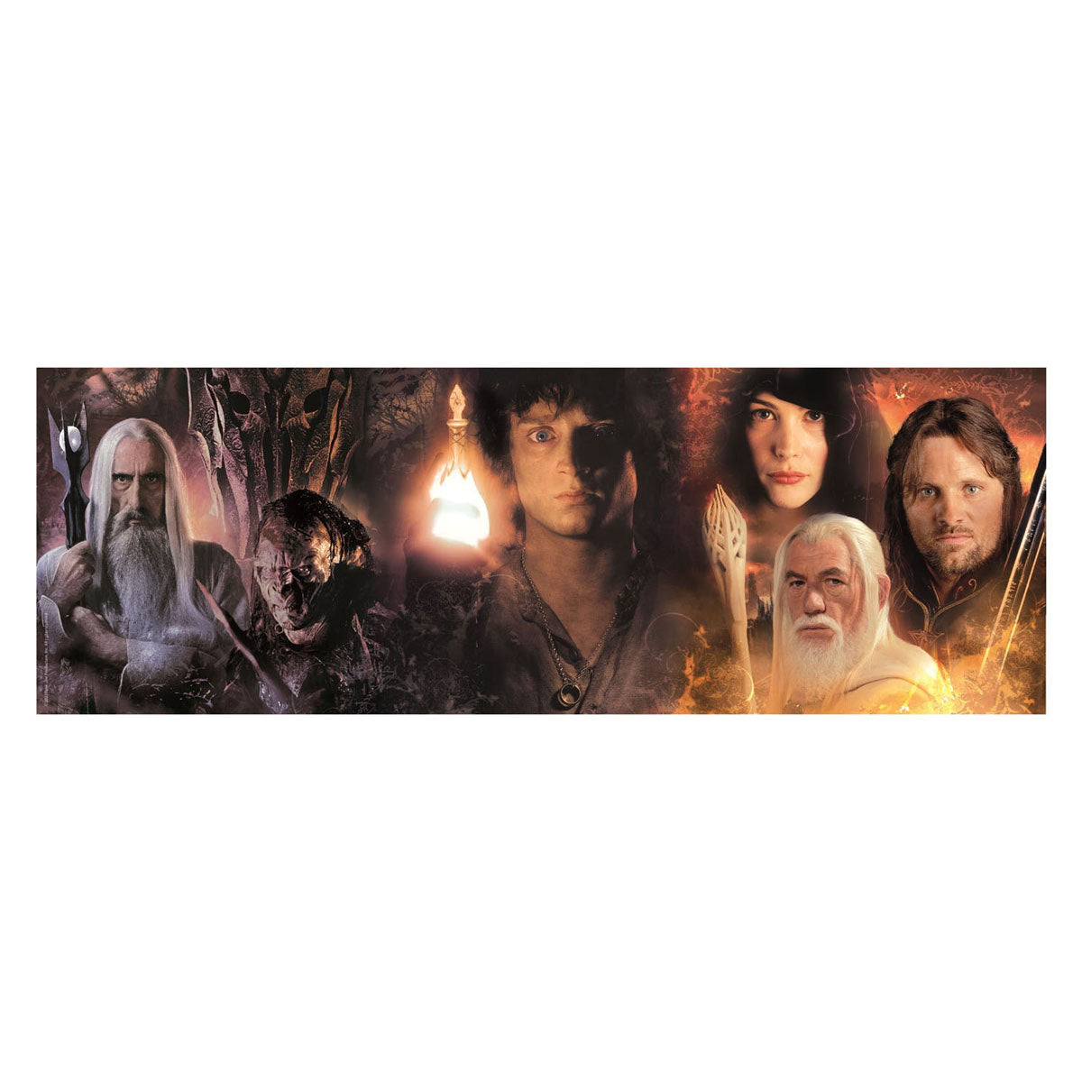 Clementoni puzzle le seigneur des anneaux panorama - 1000 pcs.