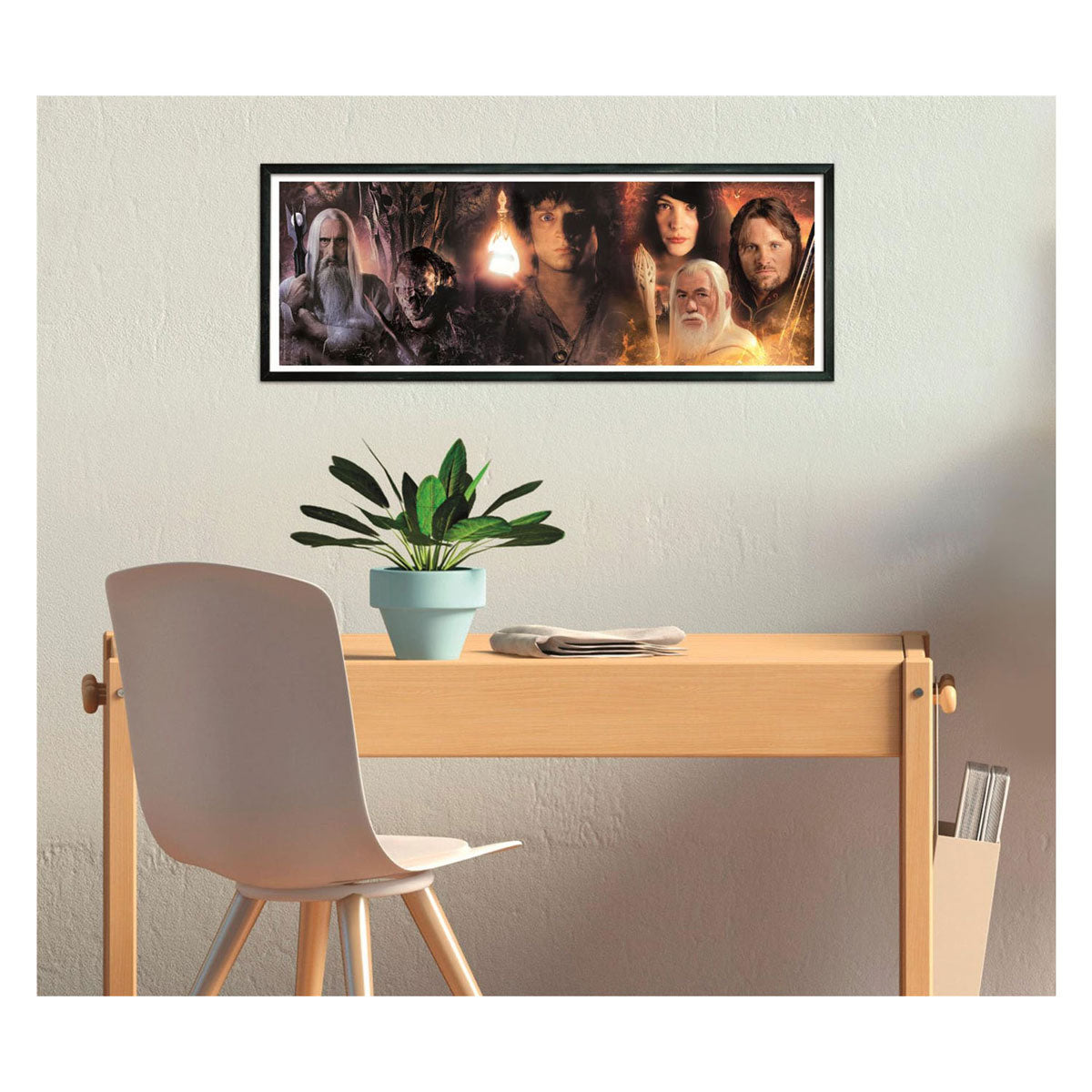 Clementoni puzzle le seigneur des anneaux panorama - 1000 pcs.