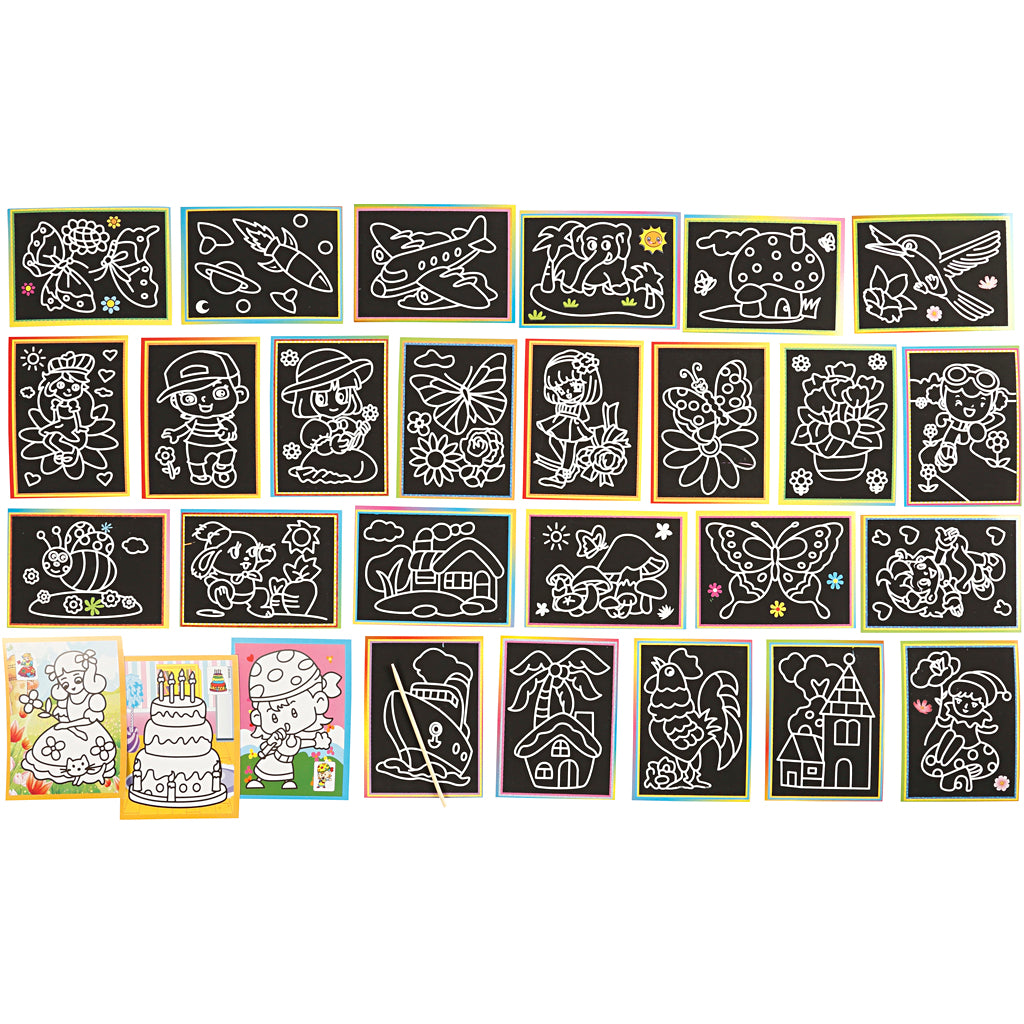 Https : www.ccobby.nl plaques à gratter-taille-9x12-cm-96-div-1-doos