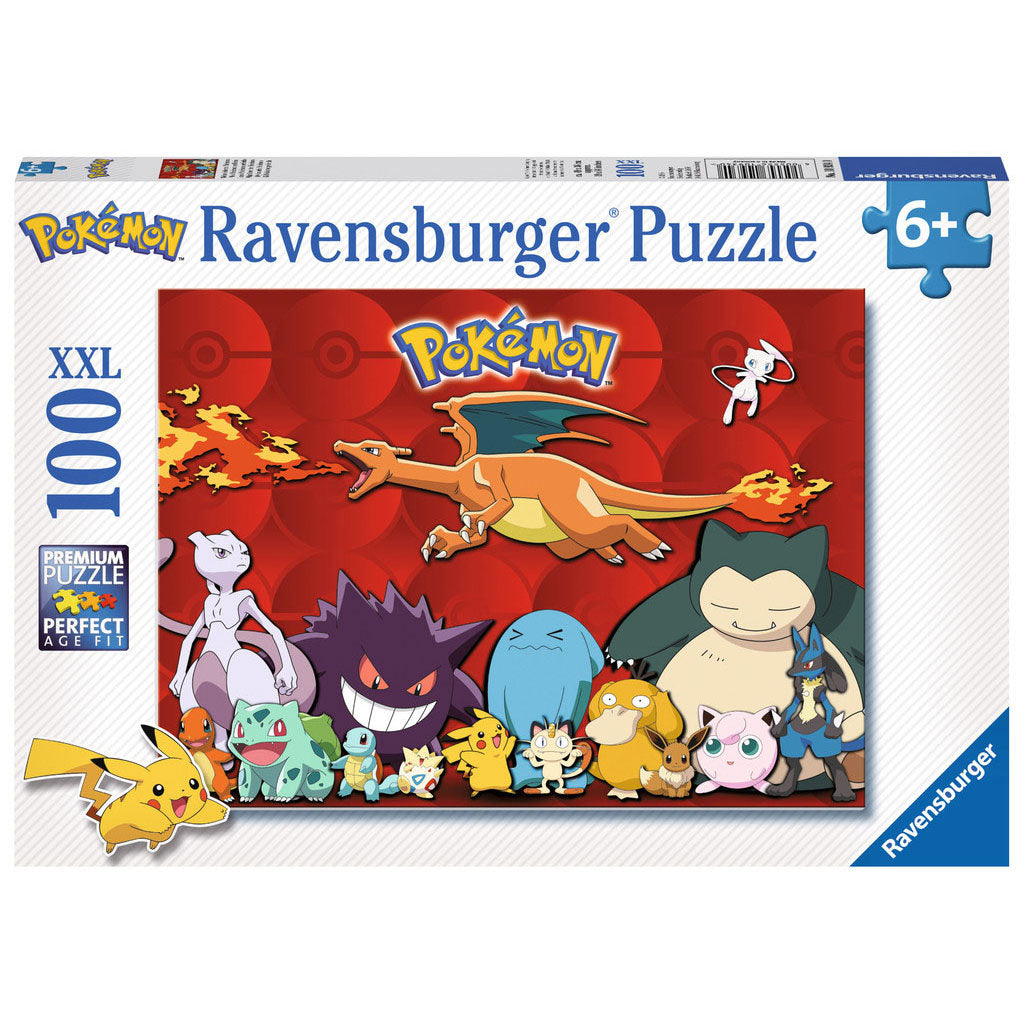 Ravensburger puzzle pokemon - puzzle - 100 pièces xxl