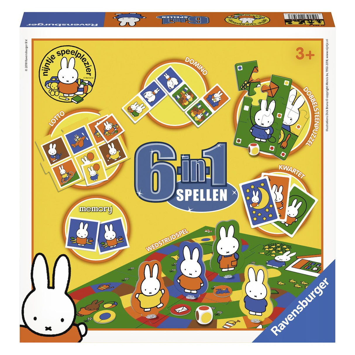Jeux Ravensburger Miffy, 6en1